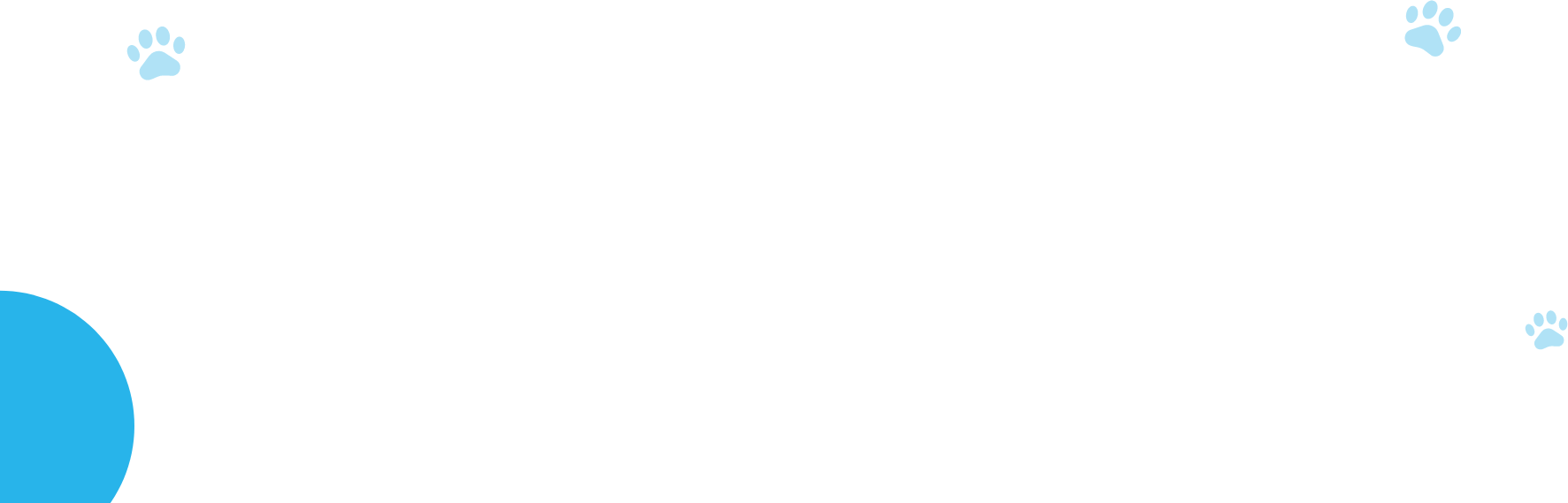 Decorative paw icons